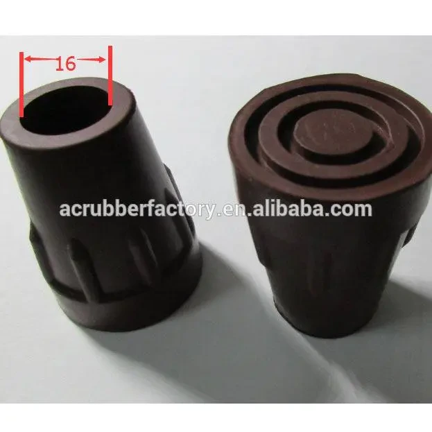 28.6mm 1/2 1 1 1/2 Walking Stick Rubber Tips Crutch Rubber Foot Crosier Walking stick Rubber Feet 1
