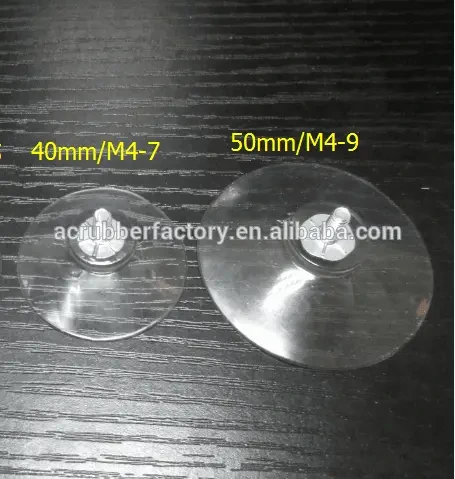 30 35 40 45 50mm vacuum glass sucker plastic sucker suction cup with hook with screw M4 suckers 1