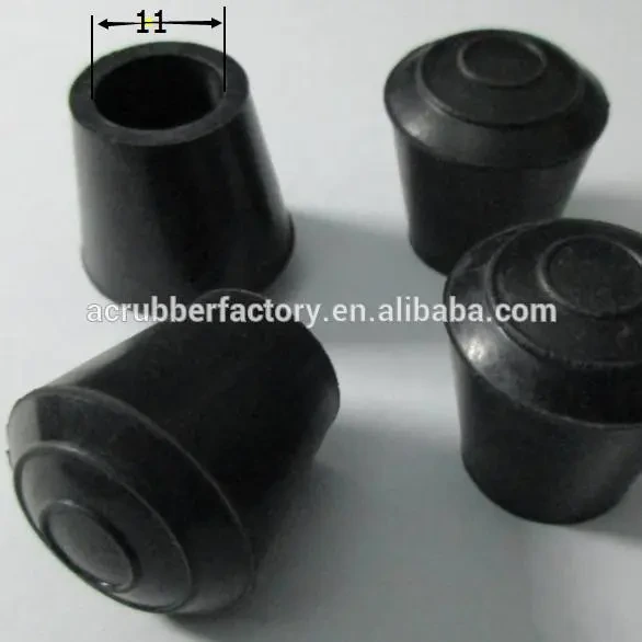 12.716 19 mm 25mm 5/8 3/4 25/32 1 1 1/4 inch anti slip shock rubber walking stick tips for crutch Walking stick foot sleeve 1