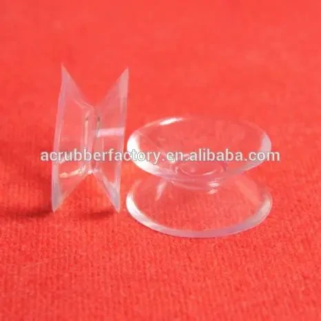10 20 30mm clear double sides pvc mushroom head sucker plastic double sided suction cup 1
