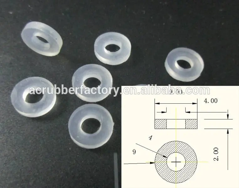 Thin Flat Round Clear Silicone Rubber Gaskets For Waterproof And Dustproof 1