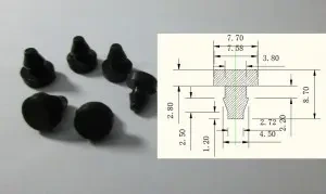 silicone plug with groove 1