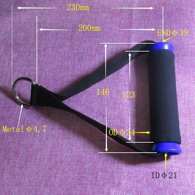 EVA foam with plastic tube inserted 34 mm pet traction grips with nylon webbing drag pet grips pets leading grip 1