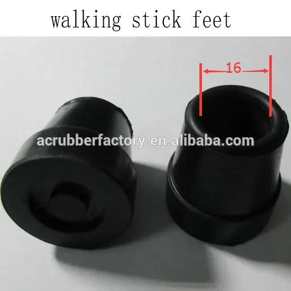 5/8 3/4 25/32 1 1 1/4inch non-slip rubber chair tips crutch crosier silicone rubber tip 1