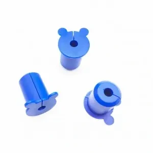 soft silicone rubber plug for 42 mm 1.65 1 5/8 inches tube plug with opening for 34.5 hole plug with 6.5 hole 1