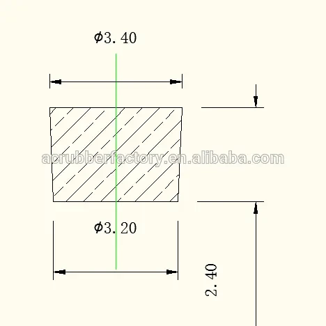 2.4 3.2 3.4 mm mini small silicone plug stopper 1