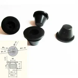 3 holes waterproof rubber plugs for hole silicone cable grommets washer 5mm id silicone grommet cable protector plug 1