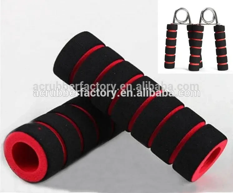 two colors fitness foam tube grips covers treadmill handle 1