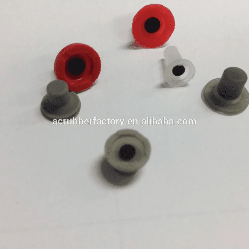conductive carbon pill button keypad rubber cap button for Target lens 1