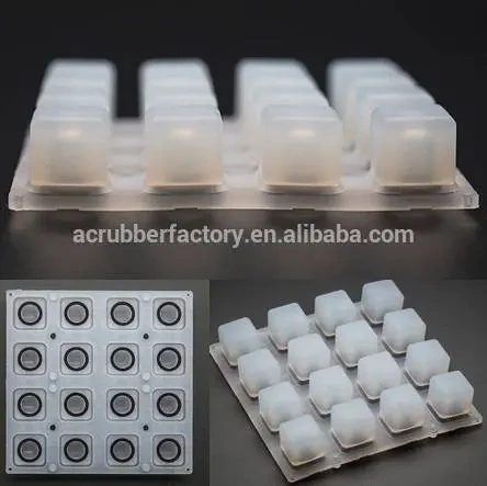 conductive carbon pill Dustproof waterproof Button Silicone Keypad Button elastomer 4×4 for LEDs 1