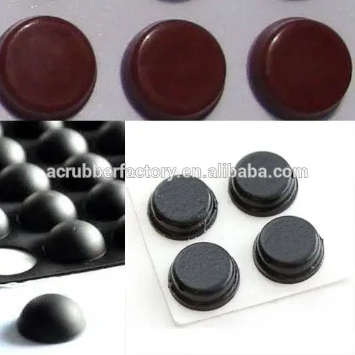hemispherical dome top 3m self adhesive silicone rubber feet for glass table and equipment 1