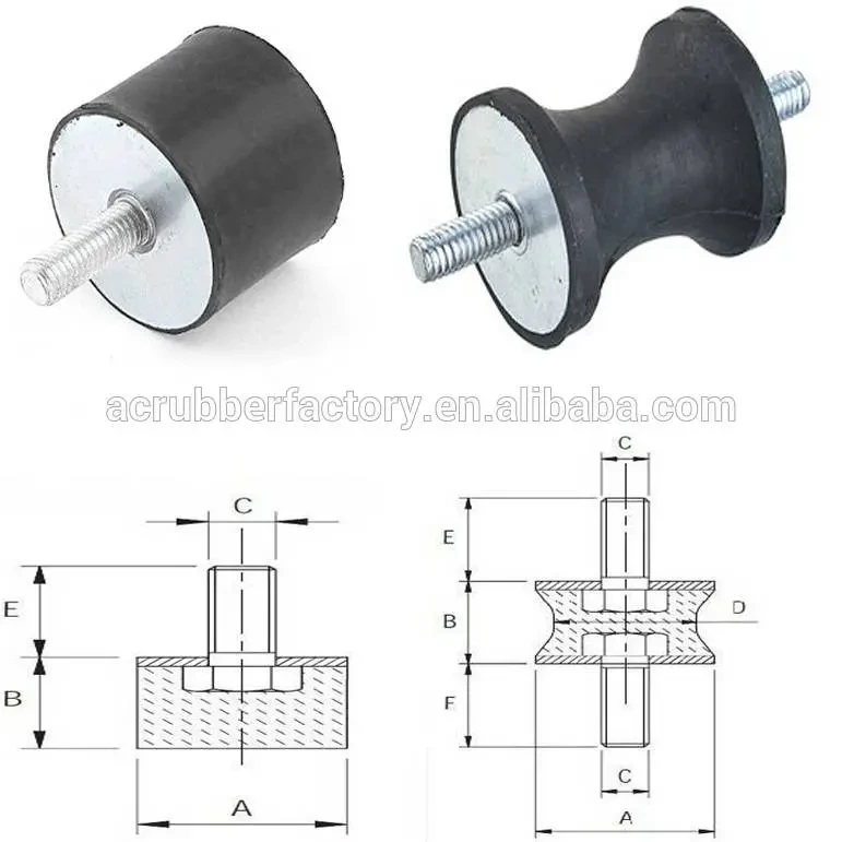 M3 M4 M5 M6 M8 M10 M12 silicone rubber mount rubber shock absorber 1