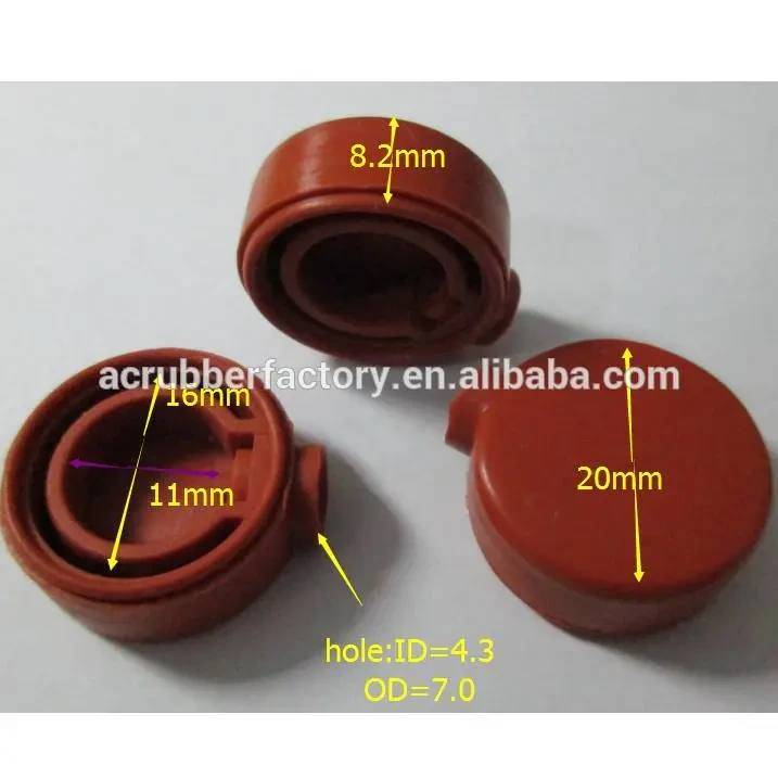 HNBR tube cap with 11 16 20 mm hole cap with side hole standard test tube silicone sealing cap 1