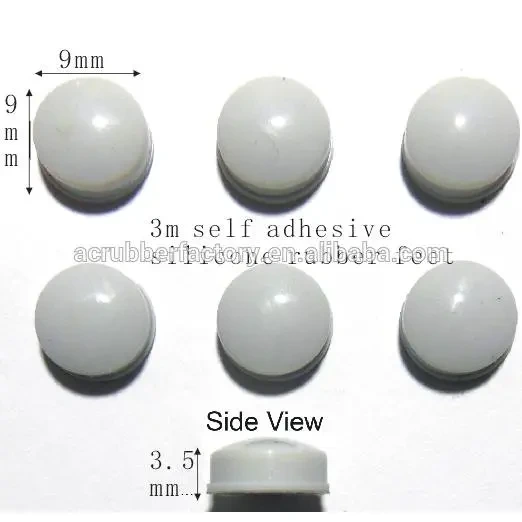 12.7×12.7×6 feet heating pads 3m adhesive pad silicone rubber bumpon self adhesive heating feet 1