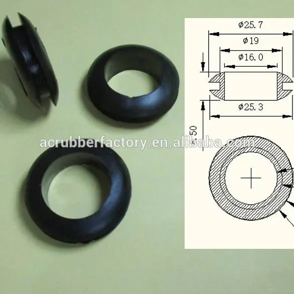 wire 3mm small silicone rubber PVC grommets 1