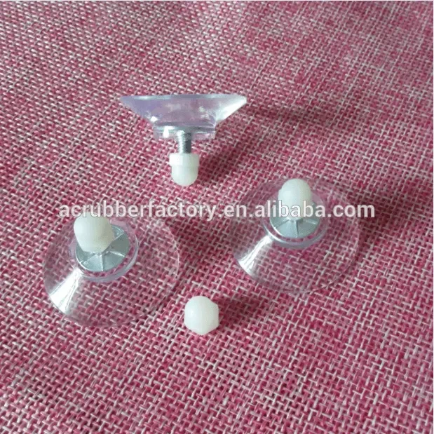 30mm strong pvc vacuum threaded suction cup sucker with M4 stud 1
