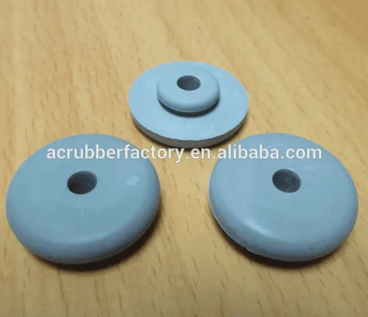 Silicone Cylinder Self-Adhesive Rubber Feet Tall Black Square Bumpers Noise-Dampening Bumpers 1