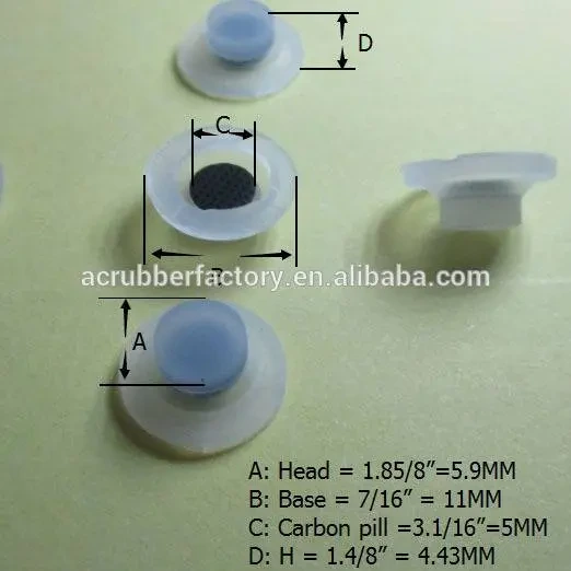 Customize All Kinds Of Silicone Rubber Buttons Keypad Such As Conductive Carbon Pill Keypad Tablet And Car Alarm Button 1