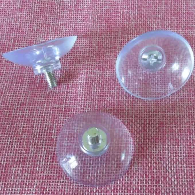 Transparent 40 mm M6 with screw glass sucker appliance small mechanical fixed tripod sucker suction cup 1