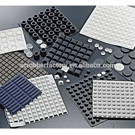 Self-Stick 1/4 1/2 Noise-Dampening Bumpers Clear, Round Cabinet Rubber Feet 1