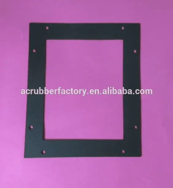 NBR SBR VMQ square rectangular flat gasket washer 1