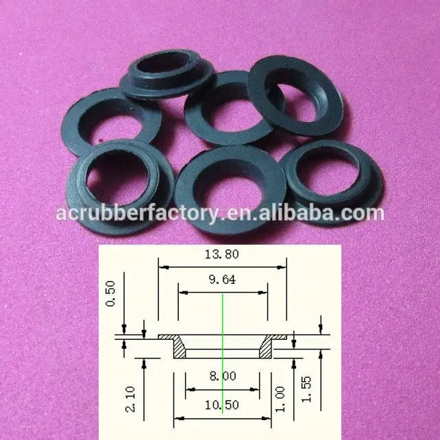 8 10.5 2.1mm cable rubber plug flat grommet for thin plate 1