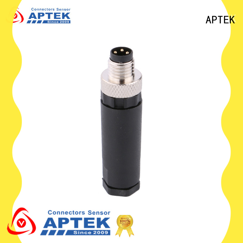 APTEK superior quality panel mount circular connector with pcb contacts for packaging machine 1