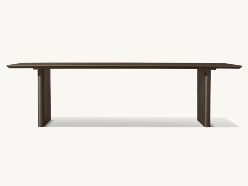 ALUMINUM RECTANGULAR DINING TABLE 1