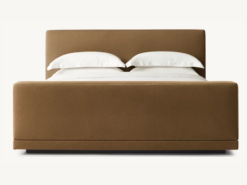 FABRIC PANEL PLATFORM BED WITH FOOTBOARD 1