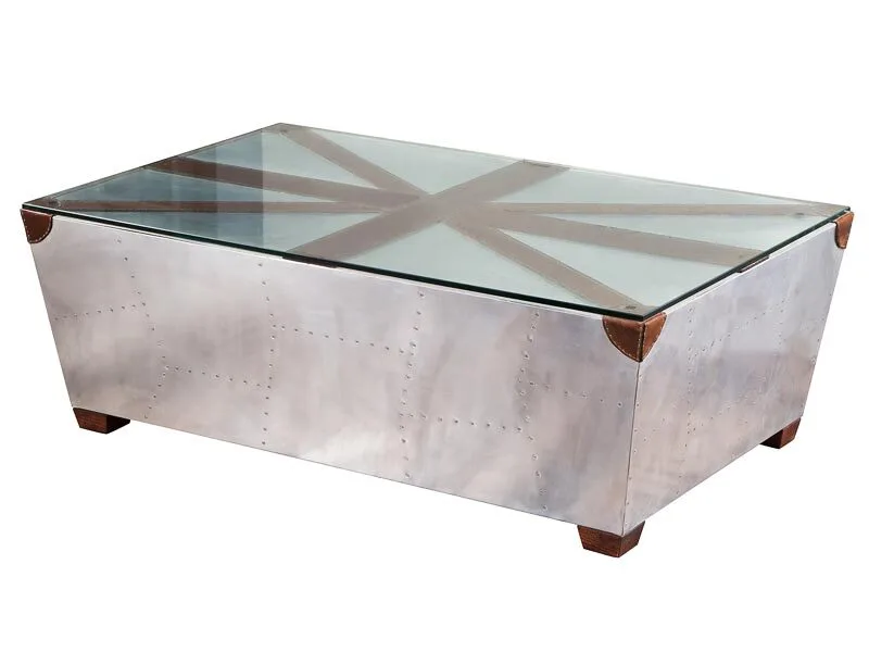 Union Jack Aluminium Coffee Table 1