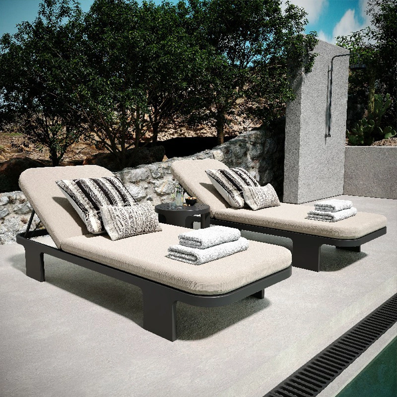 Defaico CoastalPro Outdoor Patio Powder-Coated Aluminum Chaise Lounge 1