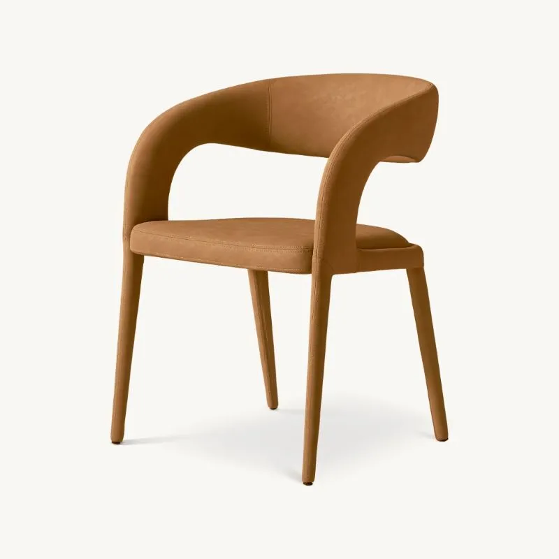 Chaise de salle à manger, chaise de salle à manger en bois massif, fauteuil en cuir, sièges de salle à manger rembourrés