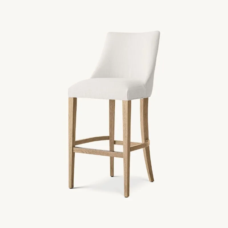 Counter Stool, leather bar stool, solid wood bar stool, counter seating furniture