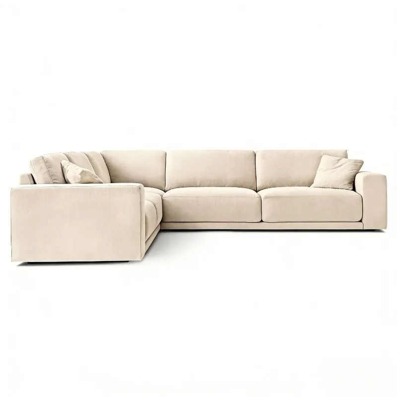 Sofa, solid wood corner sofa, European style sectional sofa, luxury living room furniture