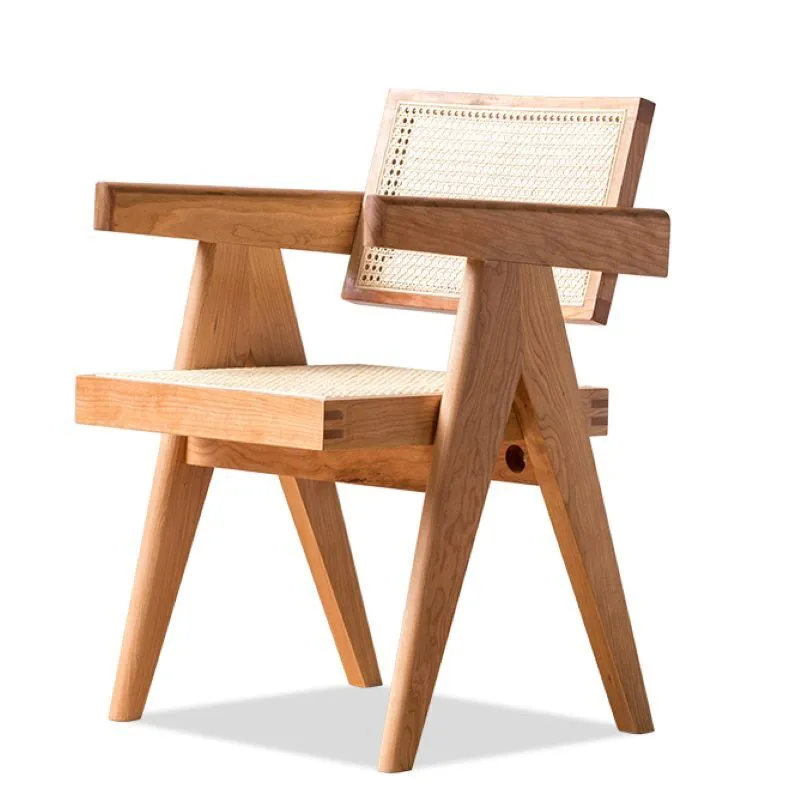 كرسي، كرسي الروطان الخشب الصلب، أثاث الروطان الطبيعي، كرسي خشب الكرز