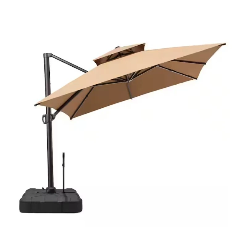 Umbrella, cantilever patio umbrella, offset outdoor umbrella, patio umbrella with base