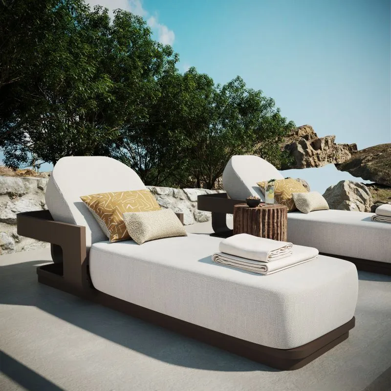 Daybed&Lounger, aluminum outdoor furniture, outdoor lounger, aluminum lounger
