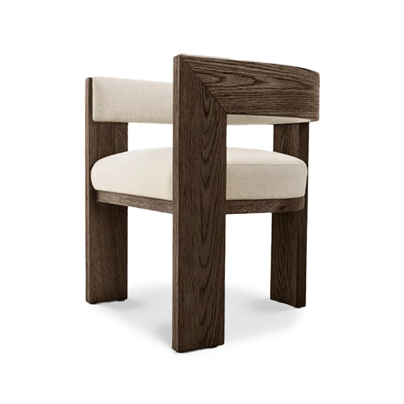 Sillón de comedor de tela Defaico Elgin