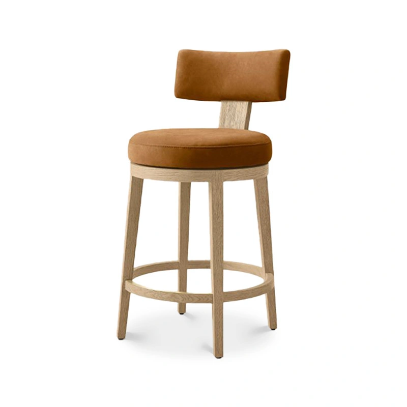 Taburete de bar de madera de roble