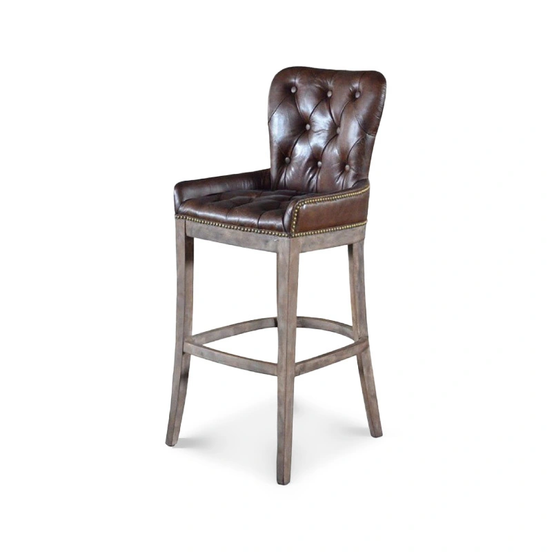 Oak Wood Pub Bar Chair