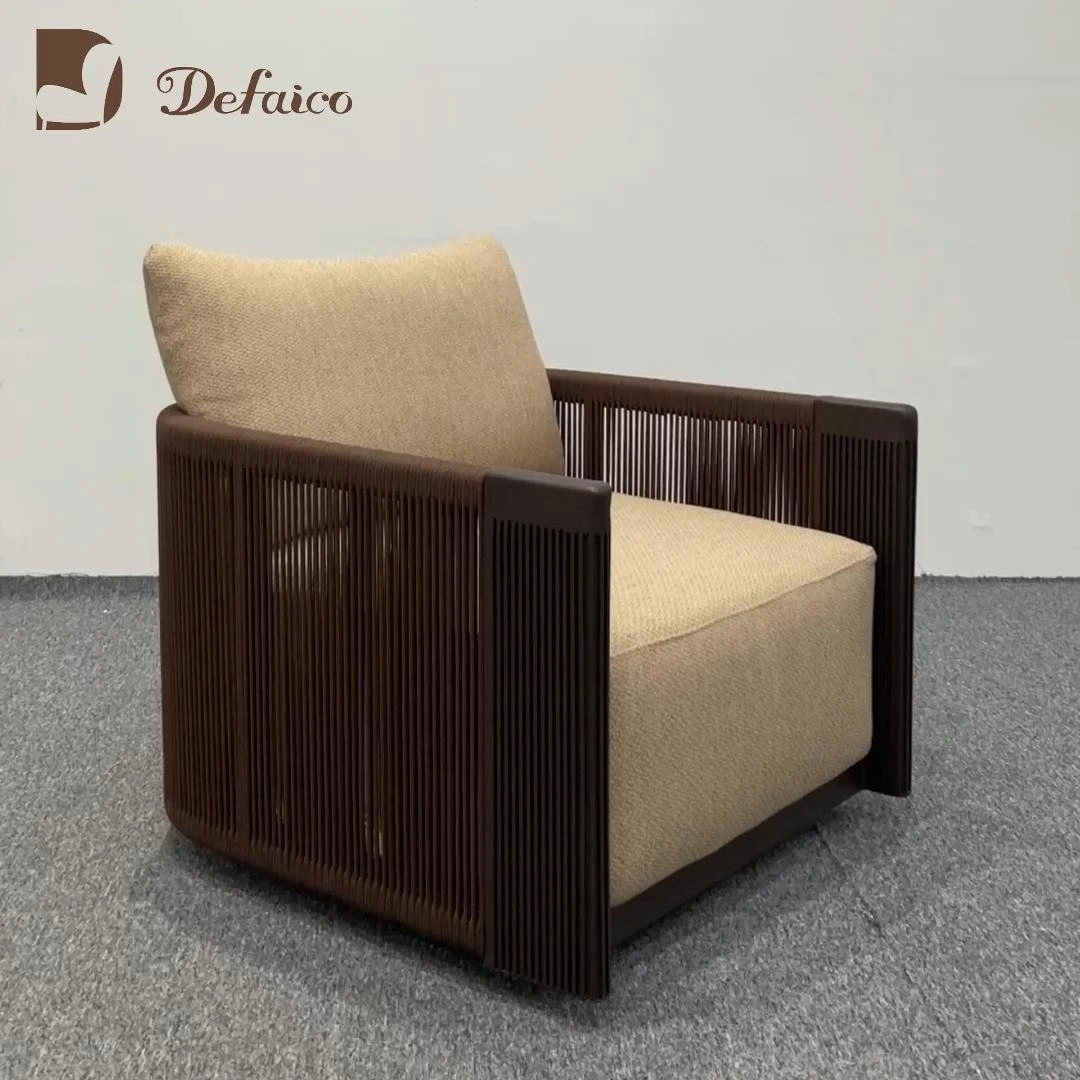 Contemporary aluminum swivel chair for private club terraces