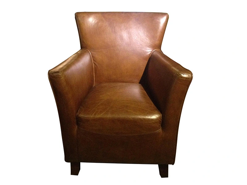 Aviator Furniture Vintage Saddle Leather Chair 1