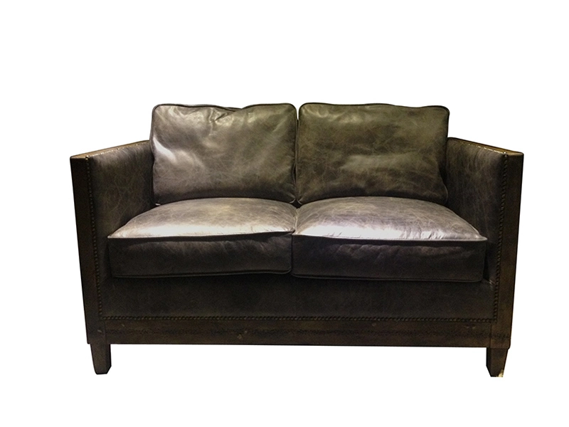 Leather Club Armchair Deconstructed Furniture Living Room Sofa Dining Chairs Leather Wood 1