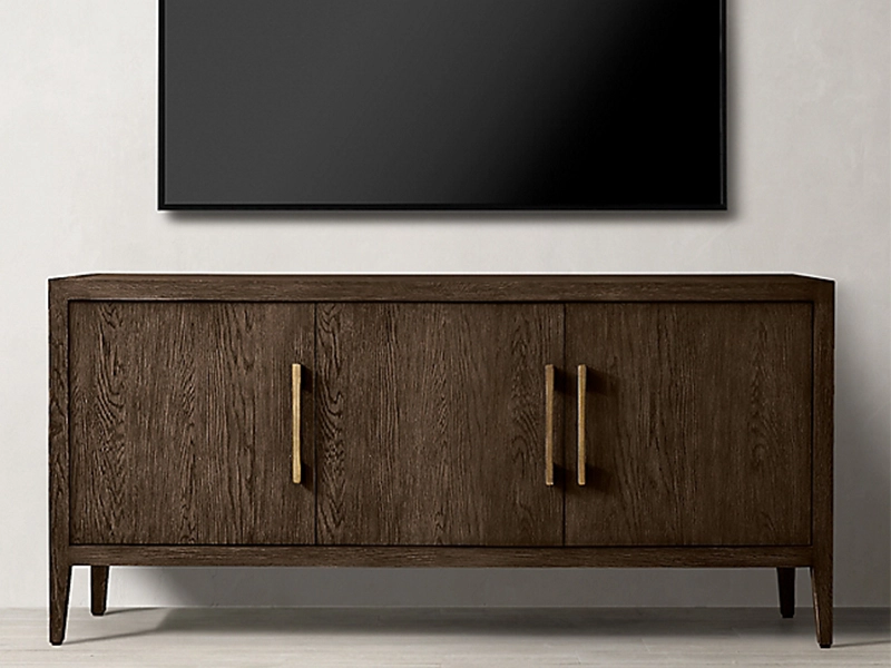 Antique Bedroom Set Furniture Solid Wooden Tv Cabinet With 3 Door 1