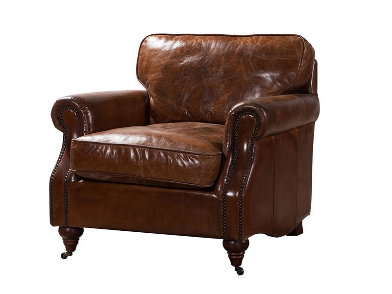 Vintage Leather American Single Armchair 1