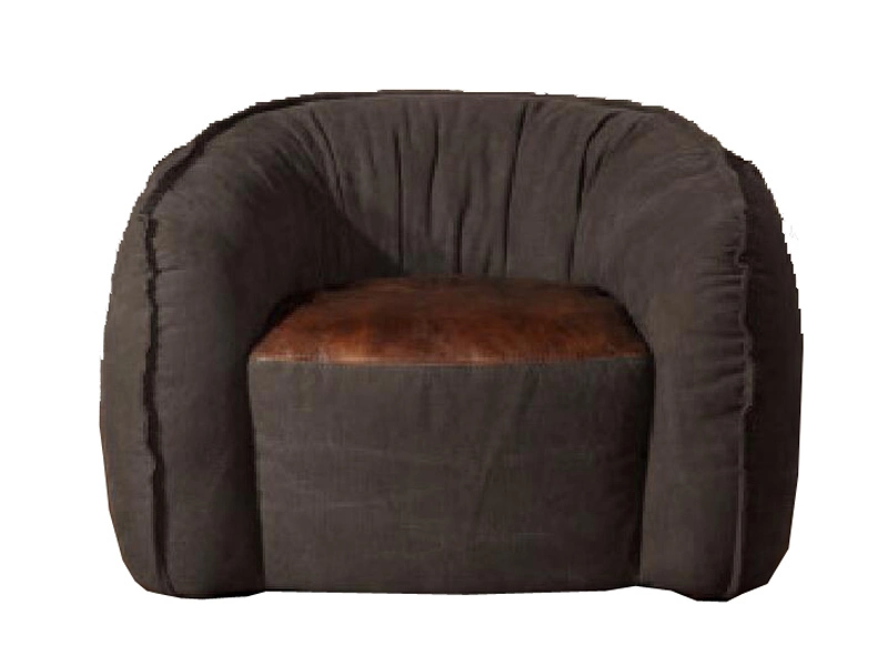 Canvas Fabric Industrial Sofa 1