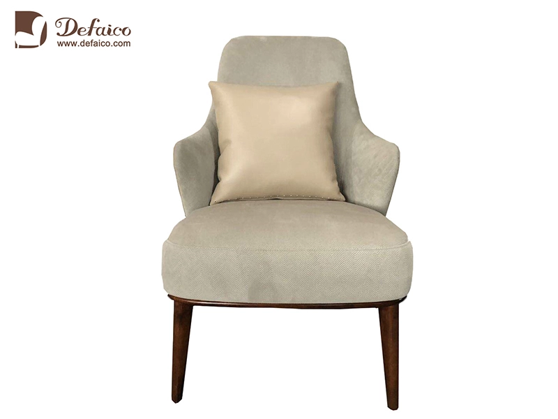 Wing Single Lounge Wood Leg Wing Solid Wood Leg Chair for Living Room 1