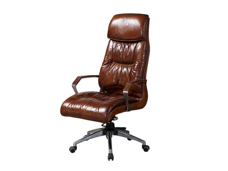 Grain Leather Swivel Executive Office Chair1 1