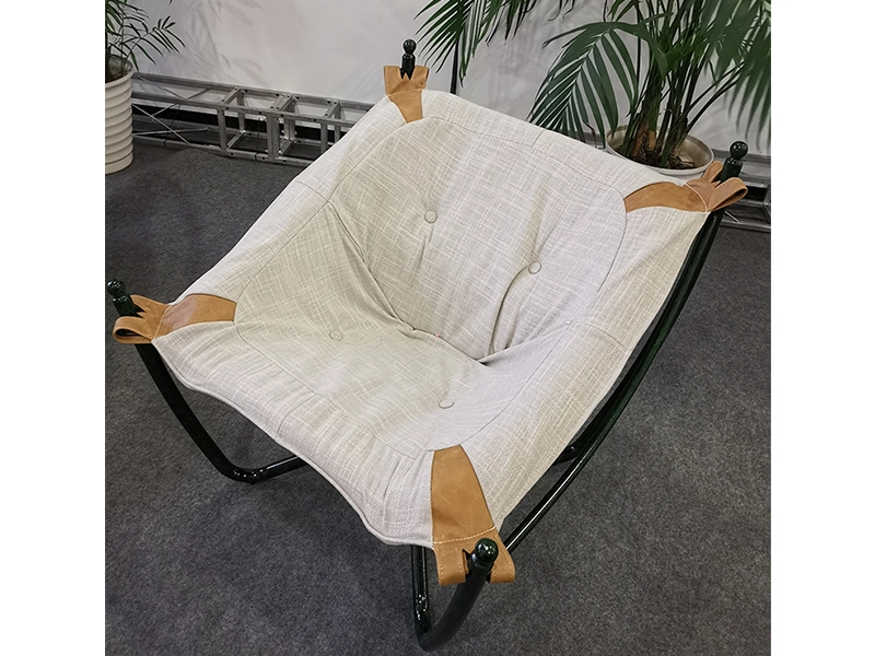 Leisure Lazy Butterfly Creative Single Folding Chair Detachable Sofa Moon Chairs Armchair Indoor Funiture Living Room Chair 1