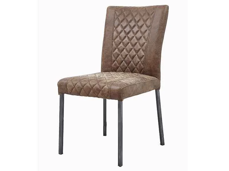 Vintage Genuine Leather Industrial Chair 1